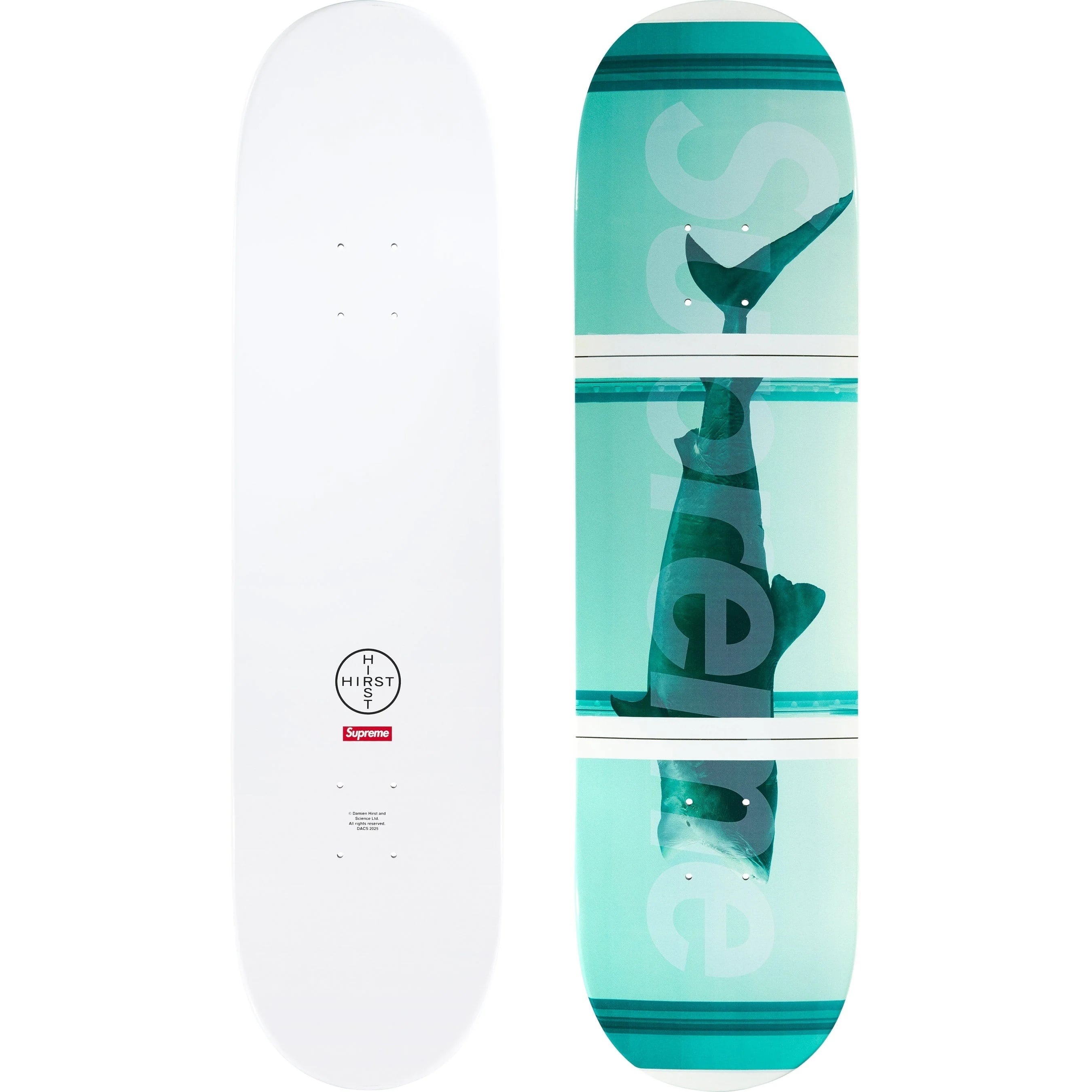 Supreme/Damien Hirst Shark Skateboard view 2